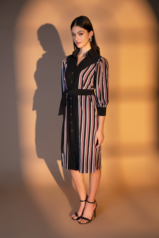 Stripe’D Midi dress